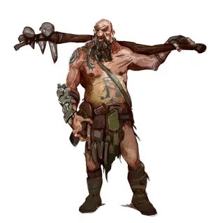 Male Hill Giant - Pathfinder PFRPG DND D&D 3.5 5E 5th ed d20 fantasy In...