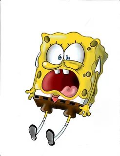 Aj Jensen Spongebob Squarepants - Spongebob Screaming Png - 
