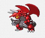 Sprite Groudon Pokémon Pixel art Rayquaza, sprite, dragon, c
