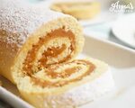 Brazo gitano (o cake roll) relleno de dulce de leche - Anna'