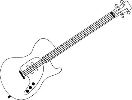 Bass Guitar Acoustic-electric Guitar Music - Drawing Full Si