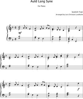 Smashwords - Auld Lang Syne Pure sheet music for piano, trad