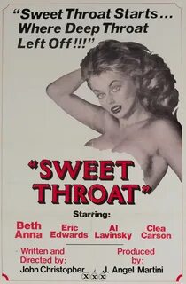 Sweet Throat, Original American X Rated Adult Movie Poster David Pollack Vintage