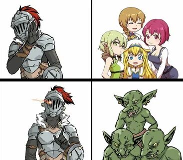 Goblins vs Waifus Goblin slayer meme, Slayer meme, Slayer