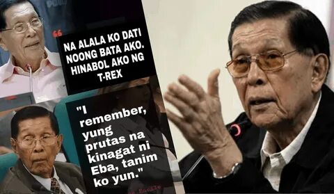 Enrile flattered by viral memes but urges public not to trea