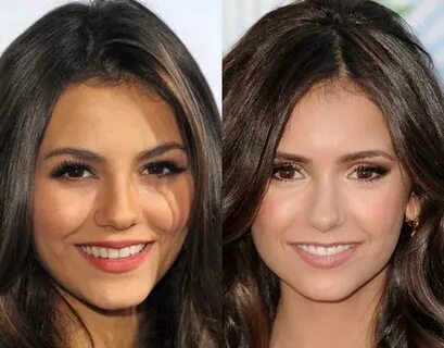 Doppelganger Nina Dobrev Victoria Justice - Uncanny Celebrit