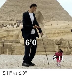 6'0 5'11 5'11'' vs 6'0'' Reddit Meme on ME.ME