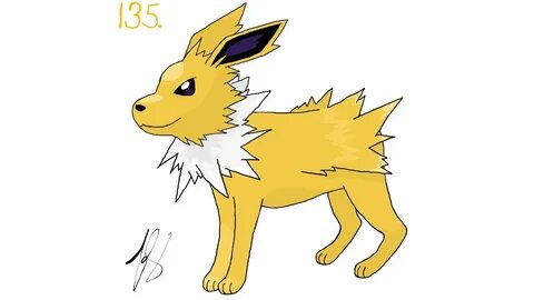 Drawing Jolteon - YouTube