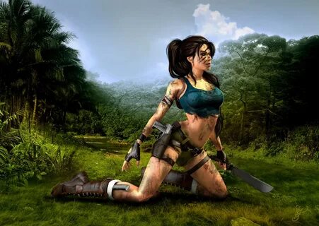 Скачать обои девушка, tomb raider, Lara Croft, Расхитительни