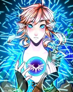 Legend of Zelda Breath of the Wild art Link Spirit Orb botw darkta Сумерки ...