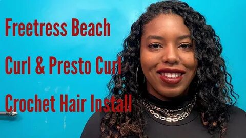 CROCHET HAIR INSTALL Freetress Beach Curl and Presto Curl - 