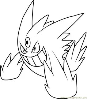 Gengar Coloring Pages - Coloring Home