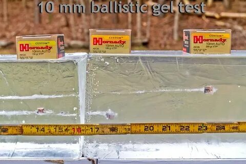 10mm Ballistic Gel Test with Hornady Ammo