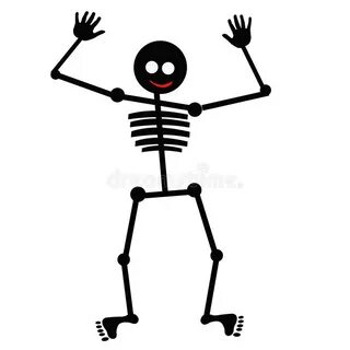 Dancing Skeleton Color by Number Game for Kids Vector Illust