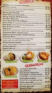 Online Menu of Asadero Tacos Shop Restaurant, San Diego, Cal