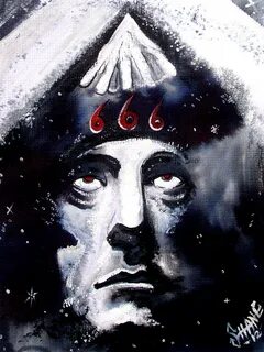 Aleister Crowley Space In Time With The Great Beast Painting