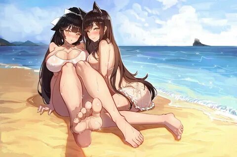 At the Beach w/ her Sis Atago Хентай Truyen-Hentai.com