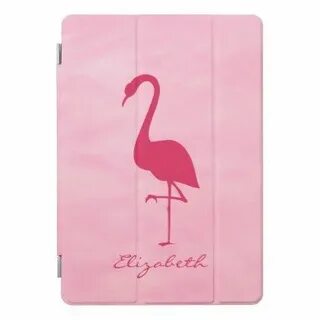 Personalized Pink Flamingo Bird iPad Pro Cover - girly gift 
