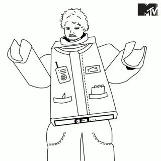 Sheeran Victorious Sketch Coloring Page