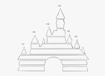 Disney Castle Outline Clipart , Free Transparent Clipart - C