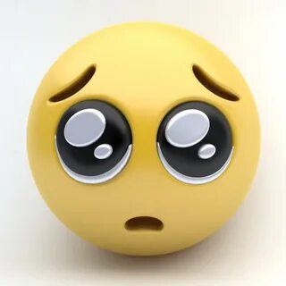 Emoji pleading eyes 3D - TurboSquid 1331225