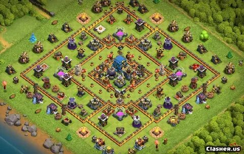 Town Hall 12 TH12 Farm/Trophy base #583 With Link 5-2020 - F