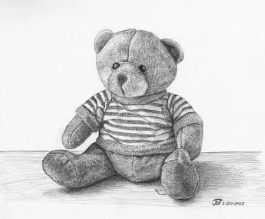 Pencil Drawing Cute Teddy Bear Sketch Images - Jaka-Attacker