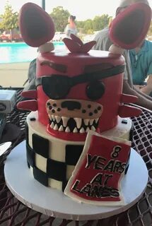 Five Nights at Freddie's cake, birthday cake, cake, boy, Fox