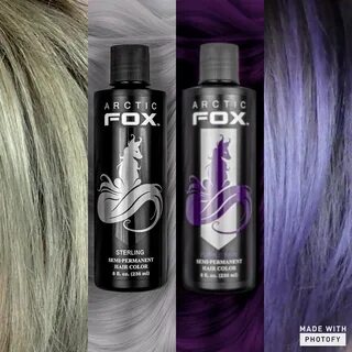 Arctic Fox Sterling and Purple Haze Artic fox hair, Arctic f
