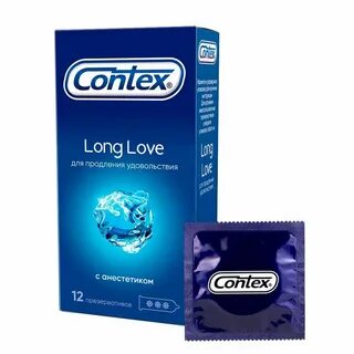 Презерватив Contex Long Love с анестетиком, 12 шт/уп, цена: 