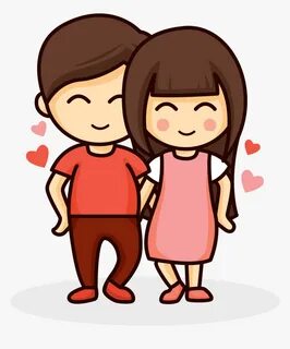 Hug Love Couple Cartoon, HD Png Download - kindpng