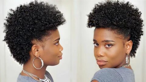 Defined Twist-out Frohawk on Tapered Natural Hair Video - Bl