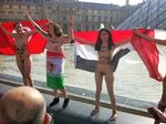 Arab, Iranian women protest naked in Paris