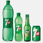 7UP soda bottles and can, Fizzy Drinks Kinnie Fanta Juice Be