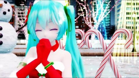 MMD)Star Night Snow TDA Santa Girl Miku - YouTube