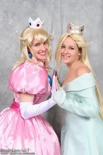 Princess Peach & Rosalina Me as Princess Peach, Wisp as Ro. 