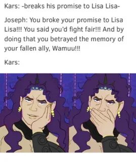 Kars -Breaks His Promise to Lisa Lisa- Joseph You Broke Your