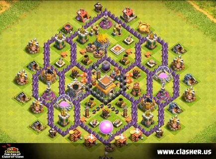 Town Hall 8 - FARMING Base Map #11 - Clash of Clans Clasher.