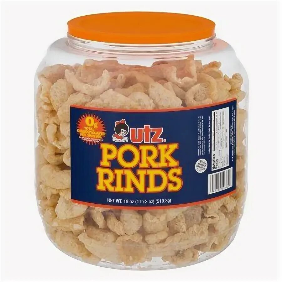 18 oz Utz Original Pork Rinds Barrel - Walmart.com Pork rind