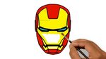 Iron Man Head/Helmet Drawing Civil War supper coloring pages