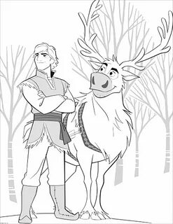 Frozen 2 : Sven & Kristoff without text - Frozen 2 Kids Colo