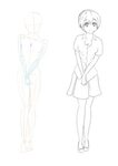 Shy Anime Pose - Estoudeferias Wallpaper