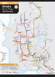 Dhaka bus map - nice clean design Bus map, Transit map, Map