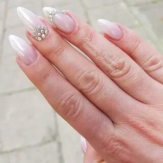 Hot Pink Ombre Nails With Diamonds - About 9% of these are a