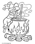 Cauldron Coloring Pages - Coloring Home