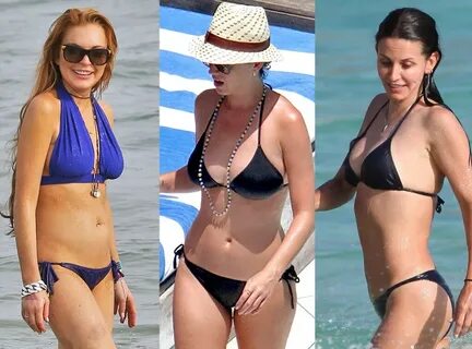 Courteney Cox Bikini Malfunction