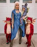 Last year‘s GOT Halloween costume with my three little drago