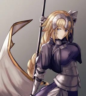 Safebooru - 1girl armor armored dress banner blonde hair blu