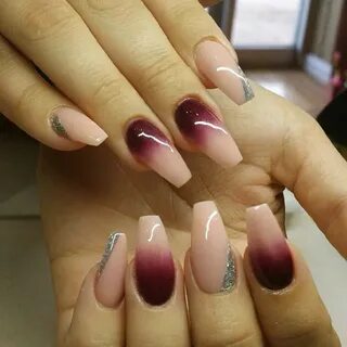 Best Picture Ombre Nails Burgundy - Fashion
