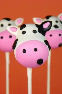 Cow (Cake Pops) Animal cake pops, Cow cakes, Cake pop design